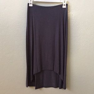 ❤️ SALE ❤️ Gray Pull-on Hi-Low Skirt